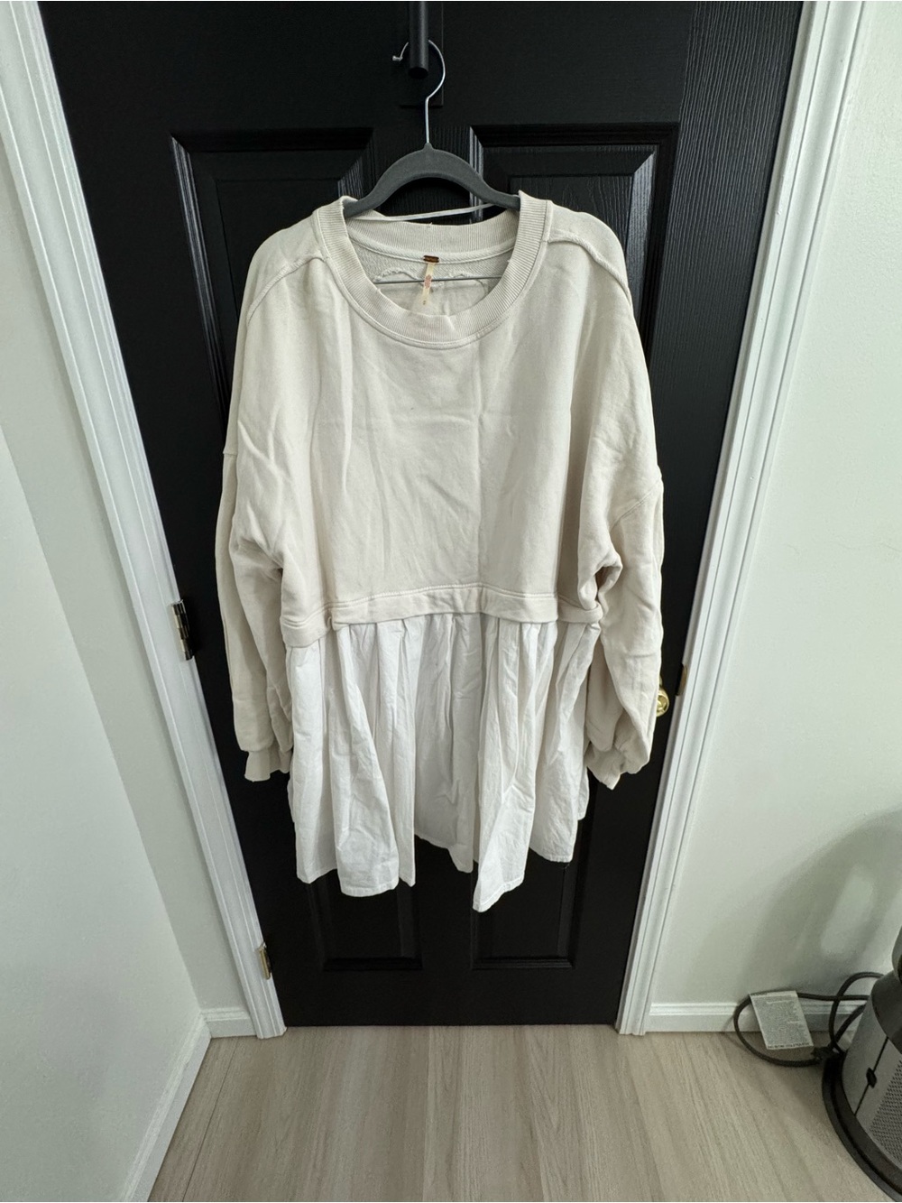 Free People Ivory Layered Mini Dress